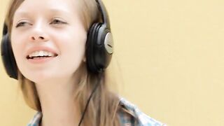 Fingering of super skinny slovak chick