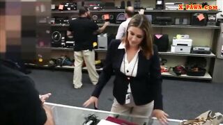 Big boobs business woman got fucked for a plane ticket