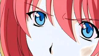 Futagirl puts her big cock inside little mouth