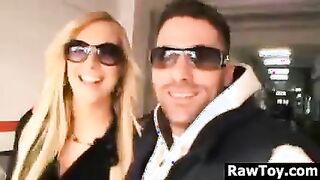 Blonde Being Naughty In Public