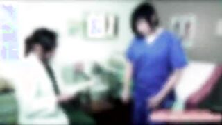 Dr Sinns pervert lesbian fucking at the clinic in scissor sex