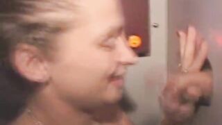 Blonde Amateur Slurps On Dick Through A Glory Hole