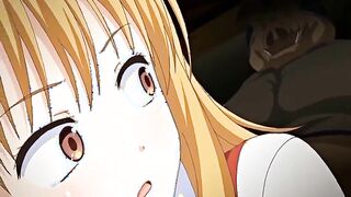 Caught hentai coed gangbang by monsters