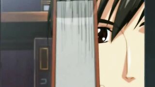 Anime lesbians tribbing and kissing