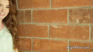 Redhead amateur teen banging pov