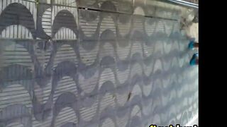 Cute Ass In White Short Shorts