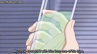 Anime sweety gets drilled with toy