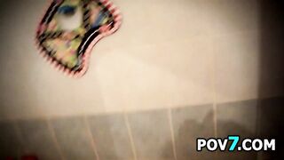 Playing With A Pussy In A Bathroom