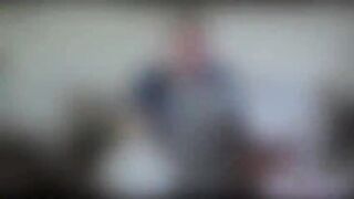 Ava deeply sucks a big cock and backs her big ass into the hard pole