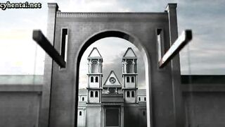 Anime fighter gets clit rubbed