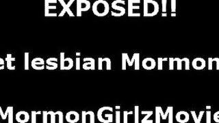 Amateur Mormon lesbians stripping off underwear for oral sex