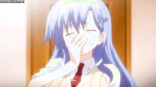 Sweet anime in stockings having sex