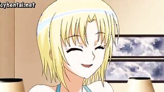 Big boobed anime babes seduceing