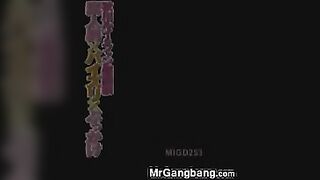 Japanese BBW In A Gang Bang