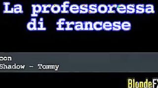 Blonde French Whore With A Customer