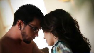 luscious brunette beauty getting slow licked