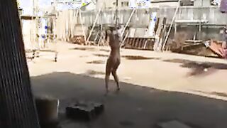 Asian Slave Being Abused Outside