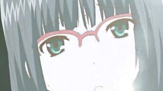 Two hentai coeds bondaged with muzzled hard poking and creampie