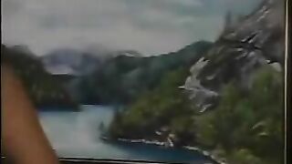 Tanned Brunette In A Threesome