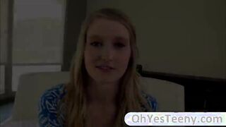 European teen Summer Carter in passionate sex with a huge dick