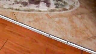 Excited brunette gay Paul stripping erotically for you in the kichen