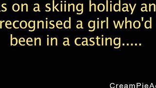 Tanned brunette gets anal creampie