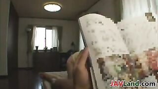 Nerdy Japanese Girl Sucking Cock