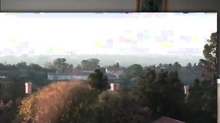 Sensual Afro teen blowing white giant dick