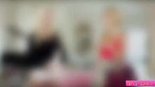 Hot Carmen and Jazy strips their clothes to have a hardcore lesbian sex