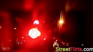 Redhead amateur has outdoor sex