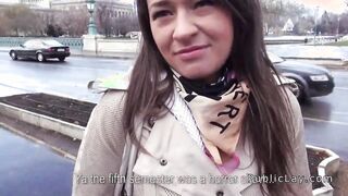 Rissian babe fucked in public