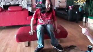 POV 3some with cock starved blondes