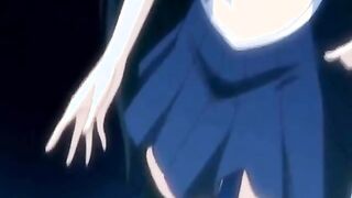 Hentai chick in uniform gets rubbed