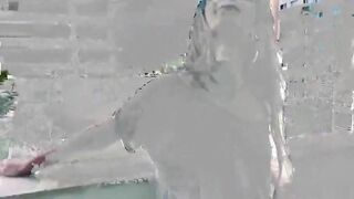 Stunning teen latina sucking big dick with lust in POV