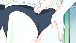 Muscular hentai stud bangs pussy