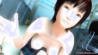 Hot animated minx pleasures a dick