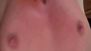 Teen peachy pussy fucked hard in close-up