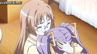 Cute hentai gets holes banged