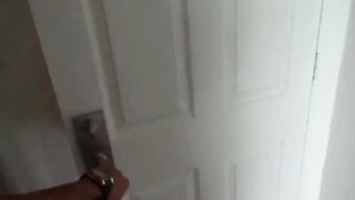 POV blowjob scene with teen brunette latina hottie