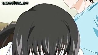 Anime bitch getting mouth fucked
