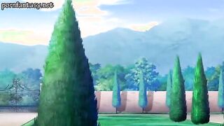 Winsome anime chick riding a pecker