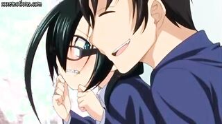 Teen animated in stockings fucks