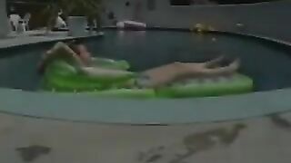 Eating Pussy Outside By The Pool