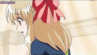 Cock devouring anime teen bitch