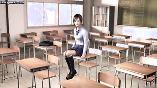 Animated sweety loving huge penis