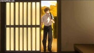 Voluptuous anime showing her beaver