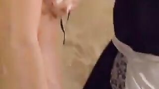 Cute Lesbians In The Bathroom