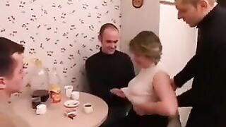 Russian Mother In A Foursome