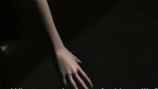 Animated blonde masturbating