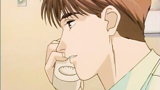 Handsome hentai gay hardcore fucked in bed